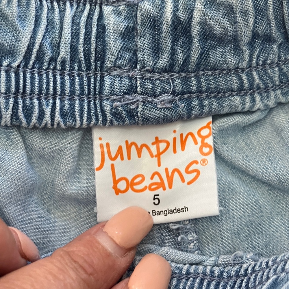 Jumping Beans Blue Denim Shorts Set size 5‎ - Picture 3 of 5